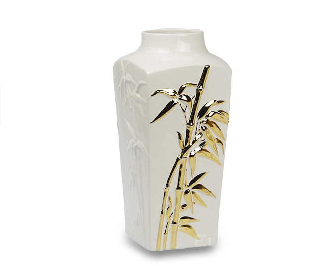 フラワーベース(ホワイト)|花瓶|陶器製